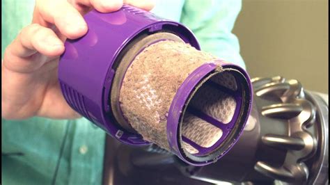 dyson v10 filter cleaning